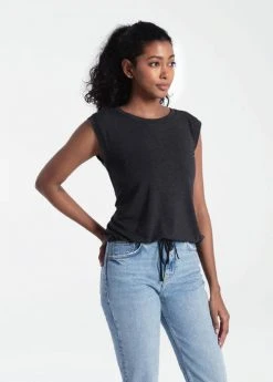 Lole Women's Elisia Short Sleeve | Black Heather Tops 11 Lole Women's Elisia Short Sleeve | Black Heather Tops