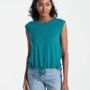 Lole Tops Women's Elisia Short Sleeve | Emerald Heather 1 Lole Tops Women's Elisia Short Sleeve | Emerald Heather