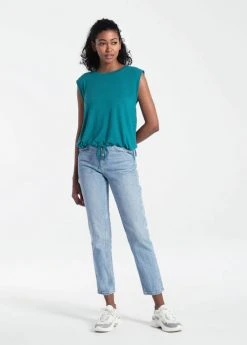 Lole Tops Women's Elisia Short Sleeve | Emerald Heather