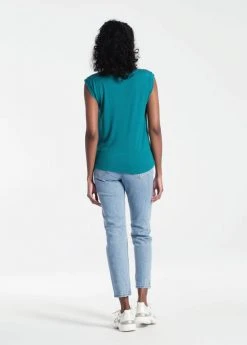 Lole Tops Women's Elisia Short Sleeve | Emerald Heather