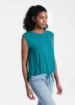 Lole Tops Women's Elisia Short Sleeve | Emerald Heather