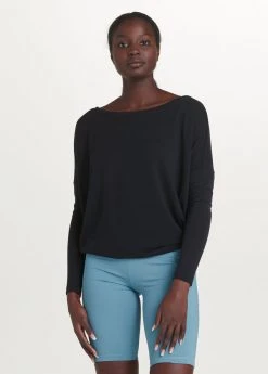 Lole Lounge Women's Downtown Long Sleeve | Black Beauty