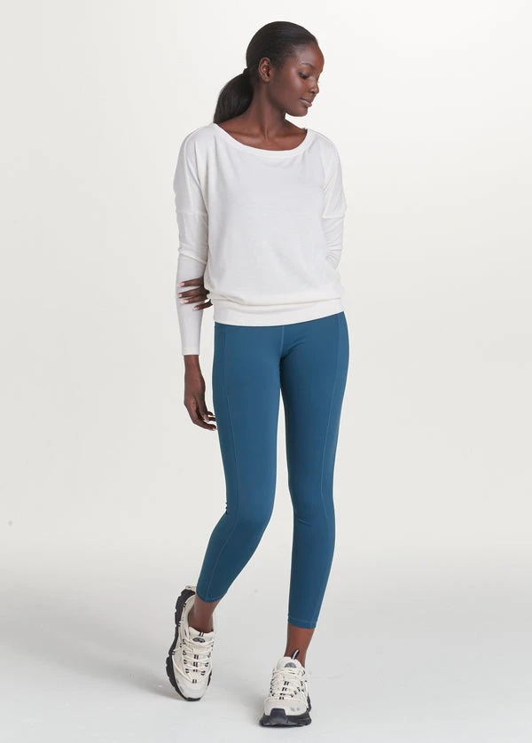 Lole Lounge Women's Downtown Long Sleeve | Gardenia 4 Lole Lounge Women's Downtown Long Sleeve | Gardenia