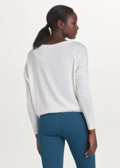 Lole Lounge Women's Downtown Long Sleeve | Gardenia 9 Lole Lounge Women's Downtown Long Sleeve | Gardenia