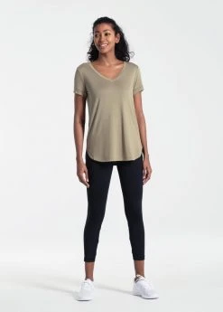 Lole Tops Women's Agda Short Sleeve | Aloe