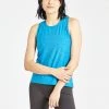 Oiselle Women's Lux Swing Tank | Caspian Blue/Bold Blue
