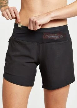 Oiselle Women's Long Toolbelt Roga Shorts | Black