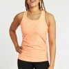 Oiselle Tops Lux Long Tank | Crackle/White