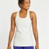 Oiselle Lux Long Tank | Silver/White 2 Oiselle Lux Long Tank | Silver/White