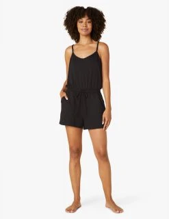 Beyond Yoga Bottoms Women's Seaside Romper | Black