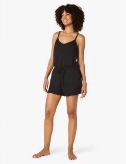 Beyond Yoga Bottoms Women's Seaside Romper | Black