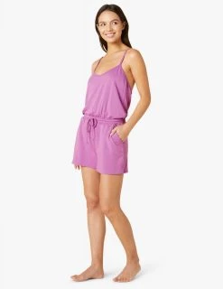 Beyond Yoga Women's Seaside Romper | Bright Iris