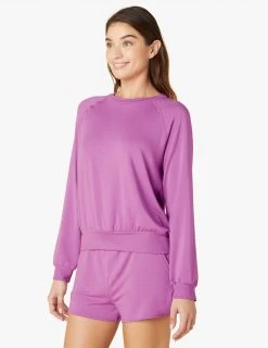 Beyond Yoga Tops Women's Good Company Crew | Bright Iris