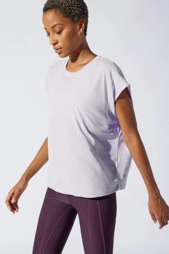MPG Tops Women's Charge Top | Washed Lavender