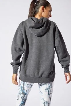 MPG Tops Women's Nina Hoodie | Heather Charcoal