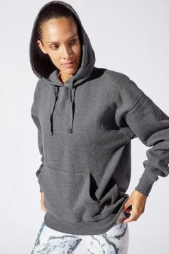 MPG Tops Women's Nina Hoodie | Heather Charcoal