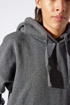 MPG Tops Women's Nina Hoodie | Heather Charcoal