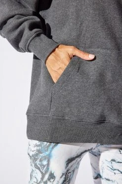 MPG Tops Women's Nina Hoodie | Heather Charcoal