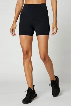 MPG Bottoms Women's Gianna High-Waisted Short | Black