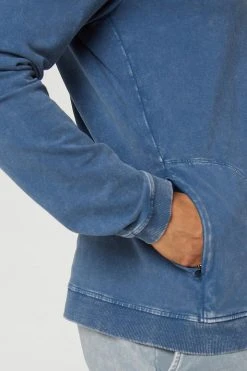 MPG Men's Mason Crew Neck Sweatshirt | Distressed Indigo 11 MPG Men's Mason Crew Neck Sweatshirt | Distressed Indigo