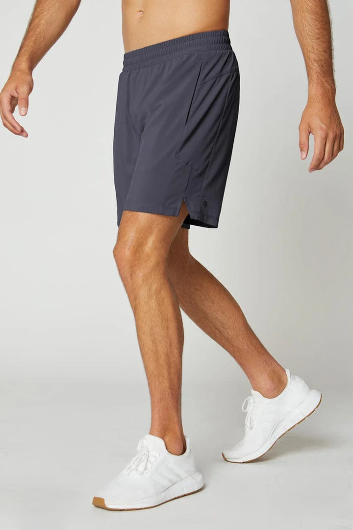 MPG Men's Catch Stride Short | 7" Purple Charcoal 3 MPG Men's Catch Stride Short | 7" Purple Charcoal