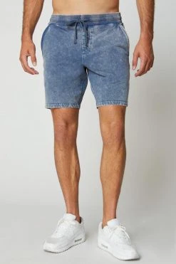 MPG Men's Row Short | Distressed Indigo