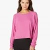 Beyond Yoga Women's Slouchy Pullover | Hibiscus Pink