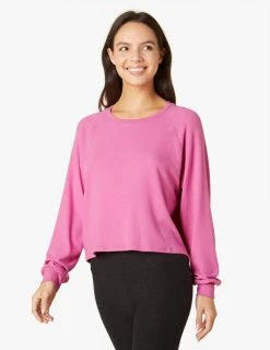 Beyond Yoga Women's Slouchy Pullover | Hibiscus Pink