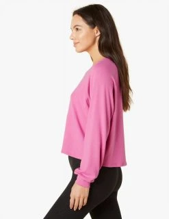 Beyond Yoga Women's Slouchy Pullover | Hibiscus Pink