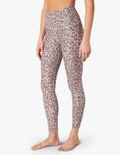 Beyond Yoga Bottoms Women's Midi | Chai Cocoa Brown Leopard