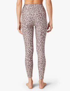 Beyond Yoga Bottoms Women's Midi | Chai Cocoa Brown Leopard