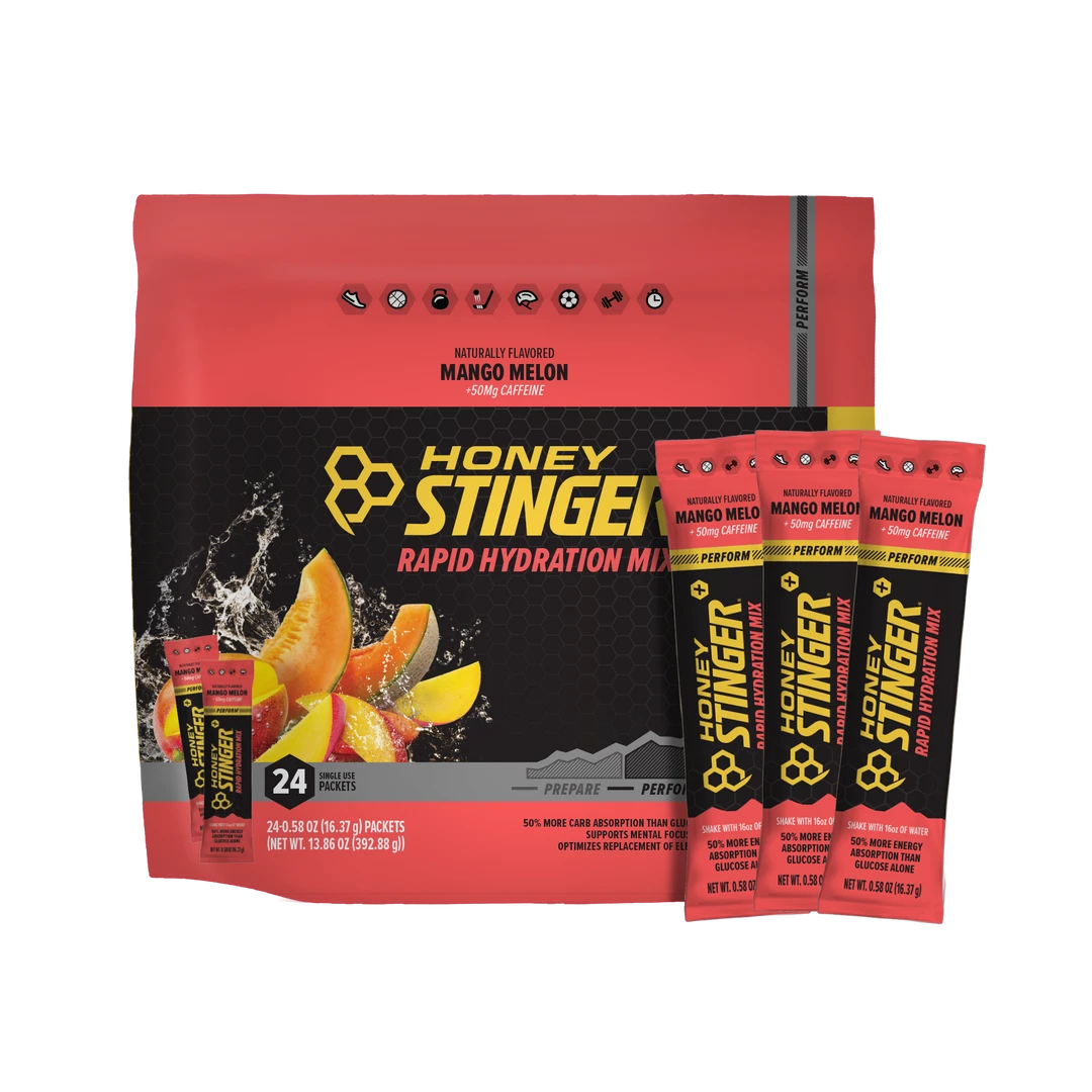 Honey Stinger Perform Hydration | Mango Melon W/Caffeine 3 Honey Stinger Perform Hydration | Mango Melon W/Caffeine