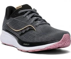 Saucony Women's Guide 14 Wide | Charcoal/Rose