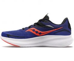 Saucony Men's Ride 15 Wide | Sapphire/ViZiRed