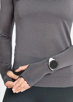 Oiselle Women's Flow Long Sleeve | Black/Obsidian