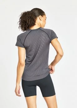 Oiselle Women's Flow Short Sleeve | Black/Obsidian