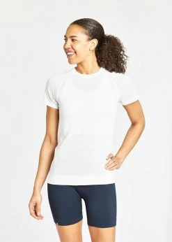 Oiselle Tops Women's Flow Short Sleeve | White/White