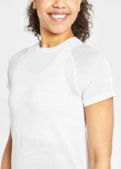Oiselle Tops Women's Flow Short Sleeve | White/White 8 Oiselle Tops Women's Flow Short Sleeve | White/White