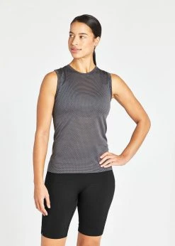 Oiselle Tops Women's Flow Tank | Black/Obsidian