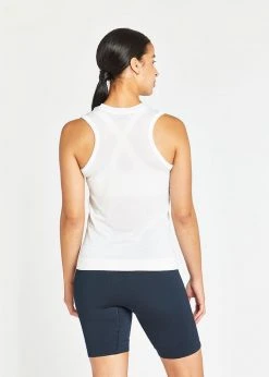 Oiselle Women's Flow Tank | White/White 18 Oiselle Women's Flow Tank | White/White