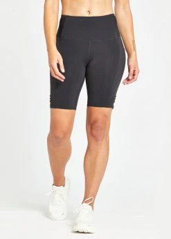 Oiselle Women's Long Pocket Jogger Shorts | Black Bottoms 21 Oiselle Women's Long Pocket Jogger Shorts | Black Bottoms
