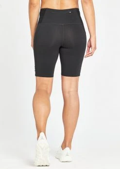 Oiselle Women's Long Pocket Jogger Shorts | Black Bottoms 23 Oiselle Women's Long Pocket Jogger Shorts | Black Bottoms