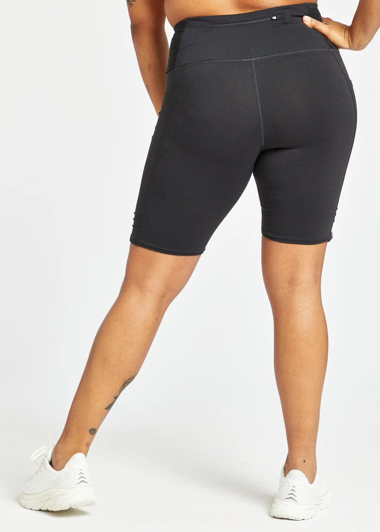 Oiselle Women's Long Pocket Jogger Shorts | Black Bottoms 5 Oiselle Women's Long Pocket Jogger Shorts | Black Bottoms