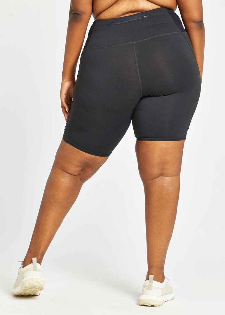 Oiselle Women's Long Pocket Jogger Shorts | Black Bottoms 7 Oiselle Women's Long Pocket Jogger Shorts | Black Bottoms