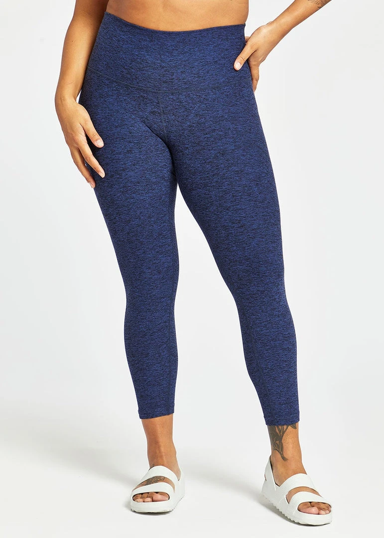 Oiselle Women's Lux 3/4 Tights | Grounded/Ink Blue Bottoms 10 Oiselle Women's Lux 3/4 Tights | Grounded/Ink Blue Bottoms