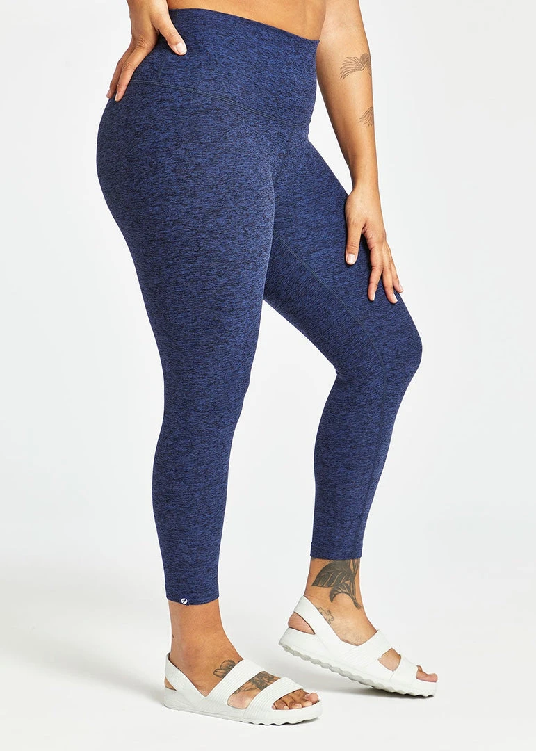 Oiselle Women's Lux 3/4 Tights | Grounded/Ink Blue Bottoms 7 Oiselle Women's Lux 3/4 Tights | Grounded/Ink Blue Bottoms