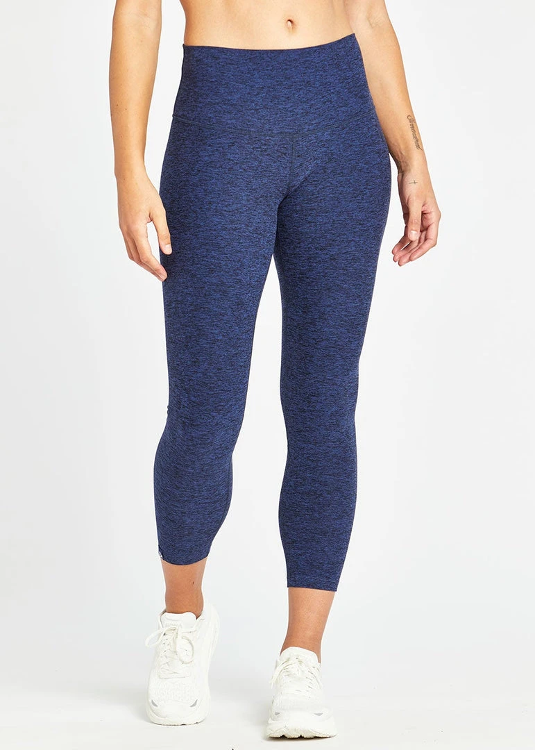 Oiselle Women's Lux 3/4 Tights | Grounded/Ink Blue Bottoms 14 Oiselle Women's Lux 3/4 Tights | Grounded/Ink Blue Bottoms