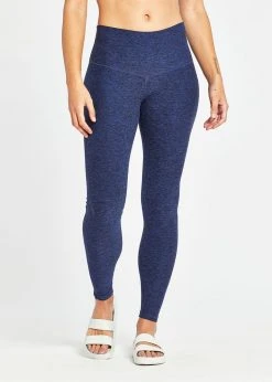 Oiselle Bottoms Women's Lux Full Tights | Grounded/Ink Blue