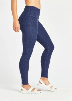 Oiselle Bottoms Women's Lux Full Tights | Grounded/Ink Blue