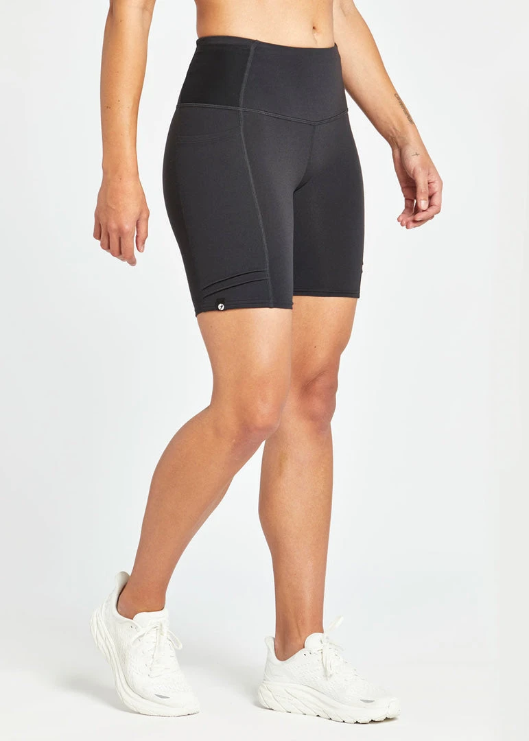 Oiselle Women's Mid Pocket Jogger Shorts | Black Bottoms 4 Oiselle Women's Mid Pocket Jogger Shorts | Black Bottoms
